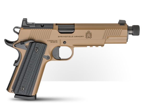 Pistole Springfield Armory 1911 OPERATOR AOS THREADED 5.75" .45 ACP - Coyote Brown, Bild 2