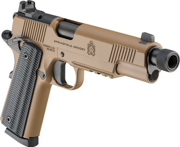Pistole Springfield Armory 1911 OPERATOR AOS THREADED 5.75" .45 ACP - Coyote Brown, Bild 4