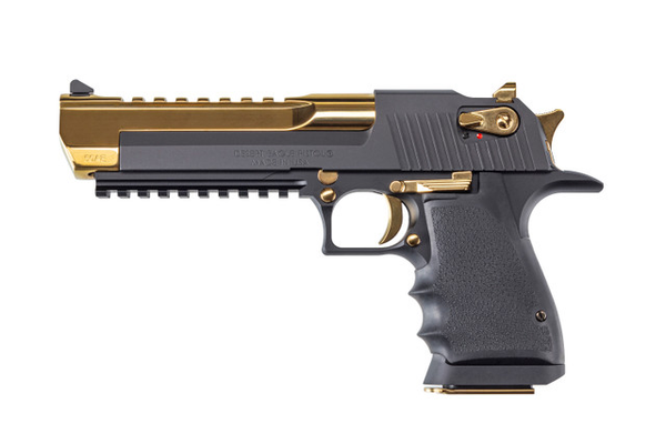 Pistole Magnum Research Desert Eagle Mark XIX 6" .50 AE - Schwarz mit Titanium Gold, Bild 1