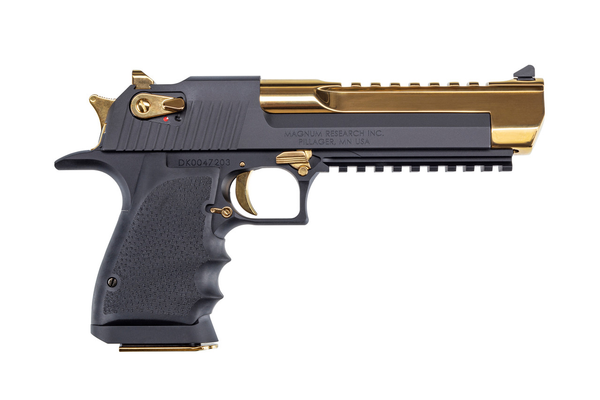 Pistole Magnum Research Desert Eagle Mark XIX 6" .50 AE - Schwarz mit Titanium Gold, Bild 2