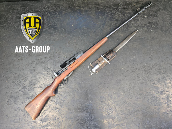 OCCASION Repetierbüchse W+F Karabiner 31 (umgebaut) mit nummerngleichem Bajonett 7.5x55 (GP11) - Zustand 2, Bild 1
