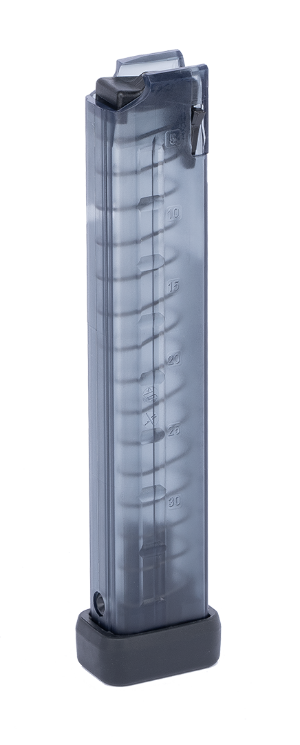 Magazin B&T MP9 / TP9 / APC9 / P26 / KH9 / GHM9 / SPC9 9mm Para - mit Gummiabschluss - 30 Schuss, Bild 1