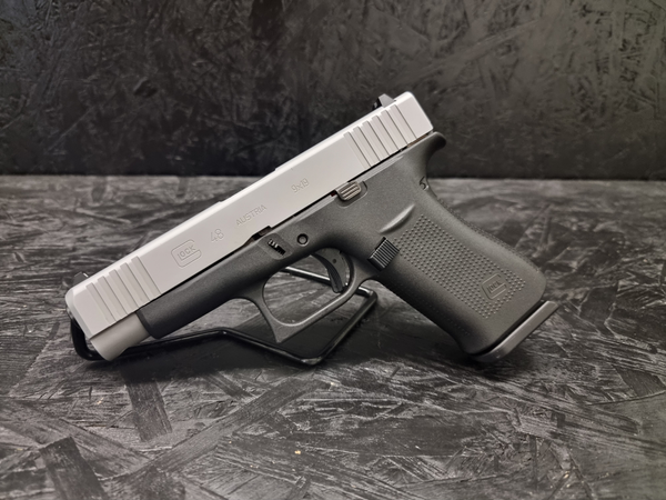 OCCASION Pistole GLOCK 48 silver slide 9mm Para - Zustand 1, Bild 1
