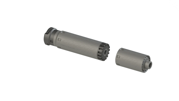 Schalldämpfer B&T RBS PRINT-X SQD-XM (3-Lug Schnittstelle) 9mm Para - Titan, Bild 1