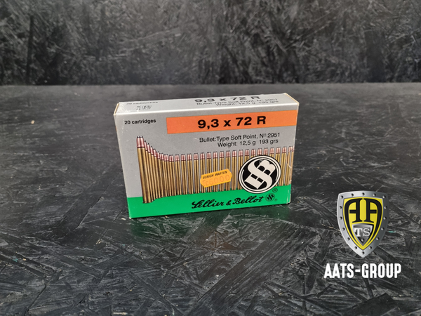 Büchsenpatrone Sellier & Bellot Bullet Type Soft Point, 193grs / 12.5g 9.3x72R - 20 Schuss, Bild 1