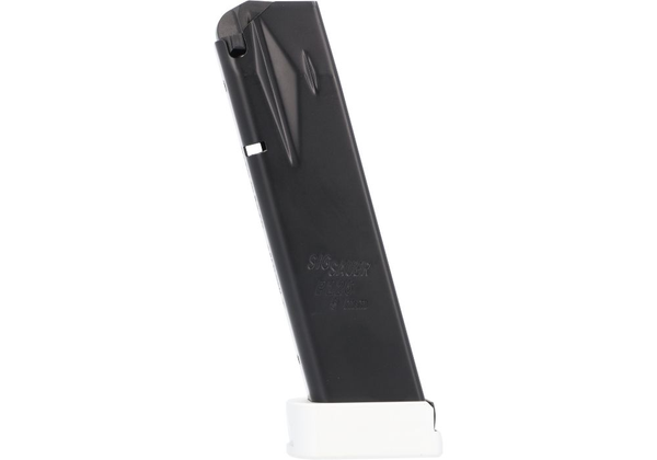Magazin SIG SAUER P226 PREMIUM EXTENDED MAGAZINE 9mm Para - silbernes Basepad - 20 Schuss, Bild 2
