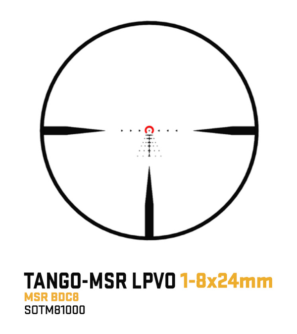 Zielfernrohr SIG SAUER TANGO-MSR LPVO 1-8x24mm (SFP) - Set mit Montage - Schwarz / Coyote Tan, Bild 6