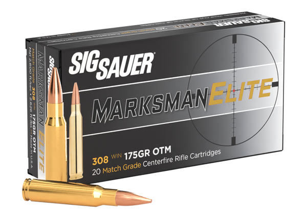 Büchsenpatrone SIG SAUER MARKSMAN ELITE 175 gr OTM .308 Win. (7.62x51) - VE 20 Schuss, Bild 1