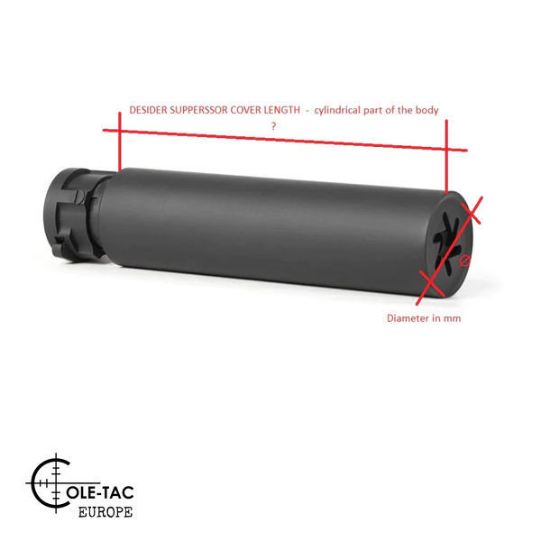 Schalldämpfer-Cover COLE-TAC HTP SUPPRESSOR COVER - für B&T PRINT-X RBS Compact 5.56, Bild 4