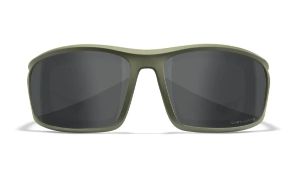 Schutzbrille WILEY X WX GRID - Gläser: CAPTIVATE Polarisierend Grau - Gestell: Matt Armee Grün, Bild 2
