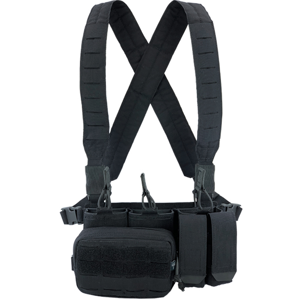 MicroMod Rifle Chest Rig PITCHFORK SYSTEMS (Set) - Schwarz, Bild 1