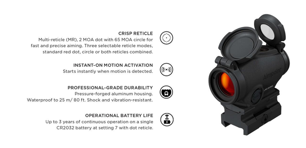 Zielgerät Aimpoint Duty RDS MR Red Dot Sight - Multi Reticle, Bild 9