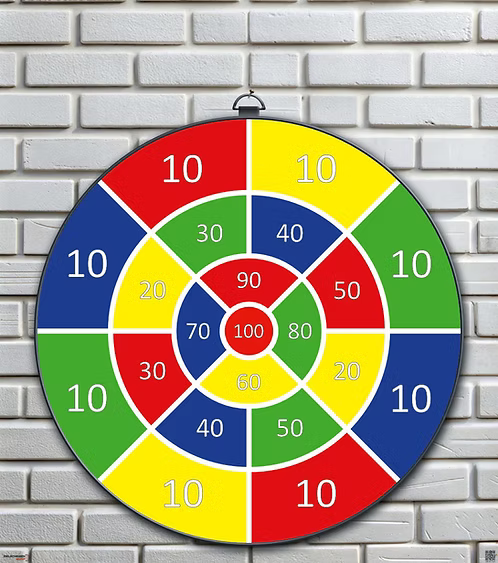 Zielscheibe Dart Indoor 50x58 cm, Bild 1