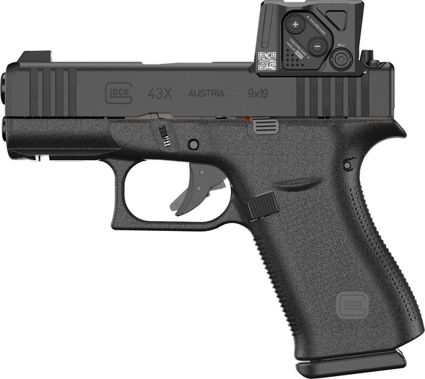 Pistole GLOCK 43X A-CUT COA Combo 9mm Para - Set mit Aimpoint COA, Bild 1