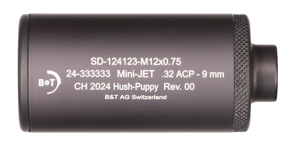 Pistolen-Schalldämpfer B&T Mini-JET (Hush-Puppy) .32 ACP - 9mm Para, Bild 1