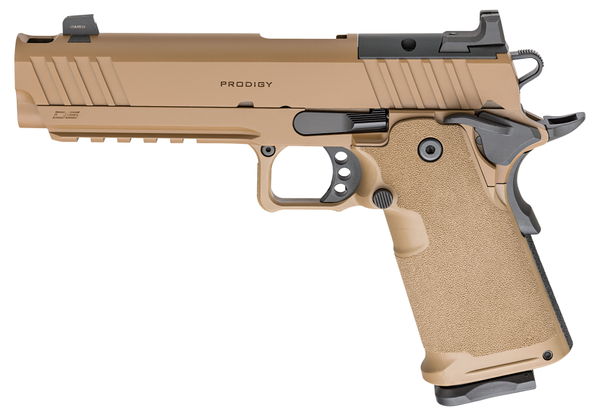Pistole Springfield Armory 1911 DS PRODIGY COMP AOS 5" 9mm Para - Coyote Brown, Bild 1