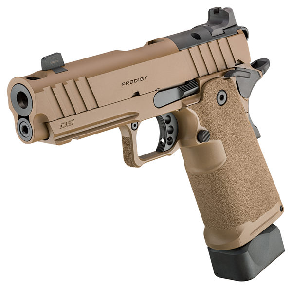 Pistole Springfield Armory 1911 DS PRODIGY COMP AOS 4.25" 9mm Para - Coyote Brown, Bild 4