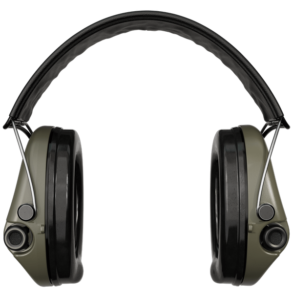 Aktiv-Gehörschutz SORDIN Supreme Pro-X - PVC - Headband Leder Schwarz - Kapselfarbe Grün, Bild 1