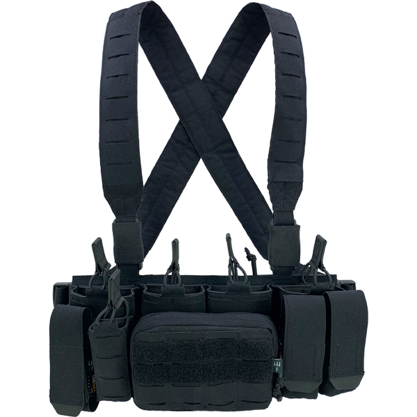 MCR Modular Chest Rig PITCHFORK SYSTEMS (Set) - Schwarz, Bild 1