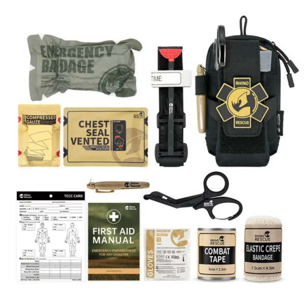 IFAK-Fanny Kit Rhino Rescue (gefüllt) - Schwarz , Bild 2