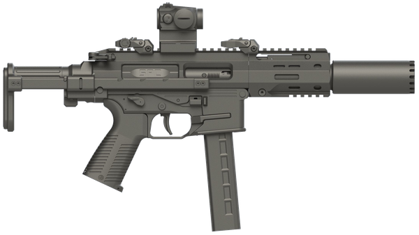 Selbstladekarabiner B&T SPC9 SD PDW 9mm Para - mit integriertem Schalldämpfer, Bild 1