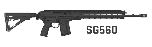 Selbstladebüchse SIG SAUER SG560 20" 5.56 NATO - Schwarz / FDE / Grün, Bild 2
