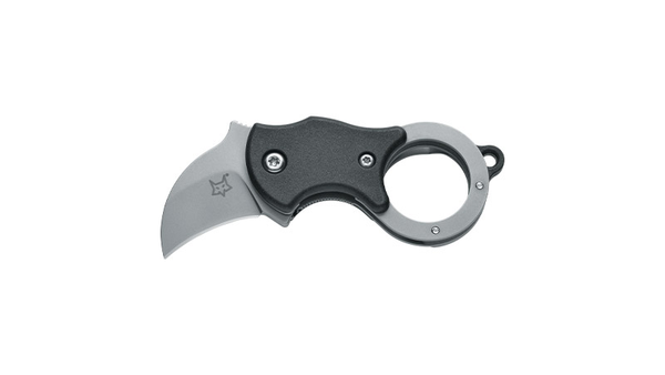 Mini-Klappmesser FOX KNIVES Mini-KA - blanke Klinge - Schwarz, Bild 1