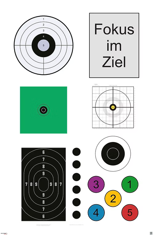 Zielscheibe Fokus Outdoor 100x65cm, Bild 1