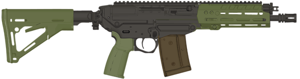 Selbstladebüchse SIG SAUER SG563 SB 9" 5.56 NATO - Grün, Bild 1