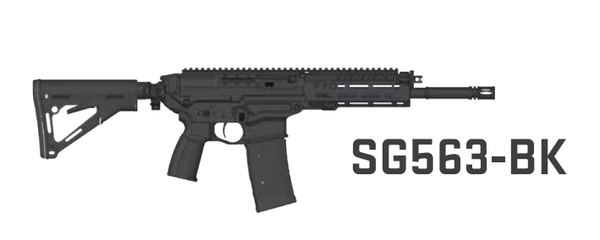 Selbstladebüchse SIG SAUER SG563-BK 12" .300 BLK - Schwarz, Bild 1