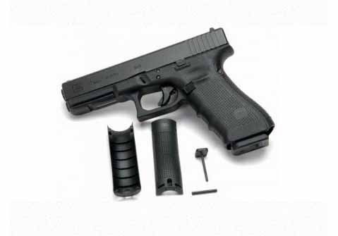 Pistole GLOCK 17 Gen4 9mm Para - AATS-Päckli mit Tritiumvisierung und Steuerfeder, Bild 1