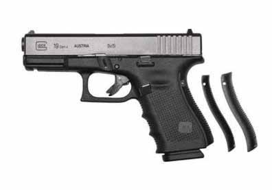 Pistole GLOCK 19 Gen4 9mm Para - AATS-Päckli mit Tritiumvisierung und Steuerfeder, Bild 1