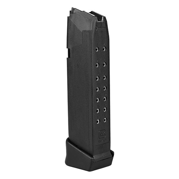 Magazin GLOCK 17 / 17L / 34 (19 / 26) 9mm Para - 17+2 Schuss - mit schwarzem Zubringer, Bild 1