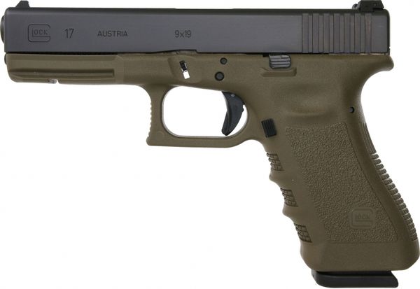 Pistole GLOCK 17 9mm Para - olivgrün, Bild 1