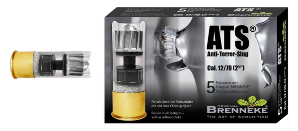 Flintenlaufpatrone Brenneke Anti-Terror-Slug 27.5g 12/70 - VE 5 Schuss, Bild 1