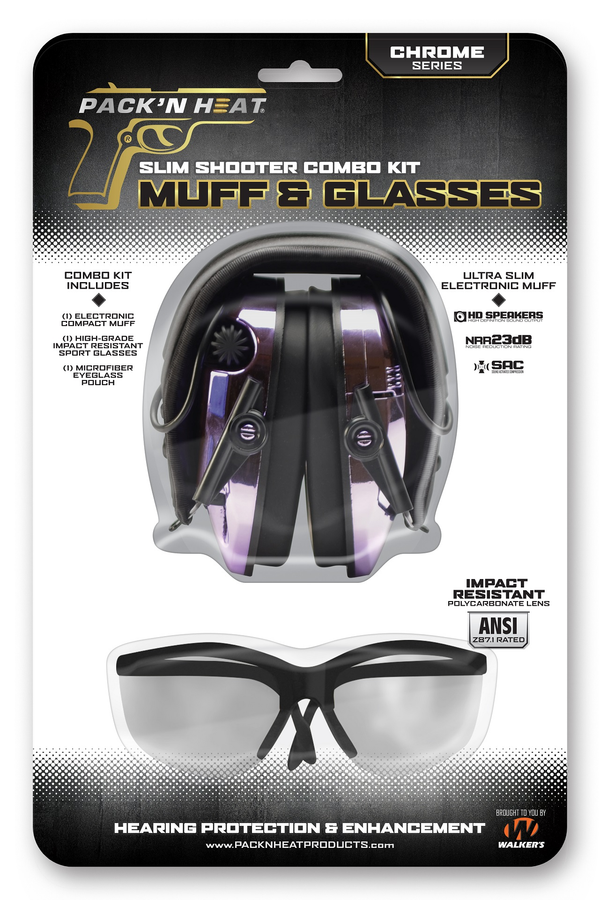 Aktiv-Gehörschutz Chrome Pack’N Heat Series (Set mit Brille) - Aqua, Bild 3