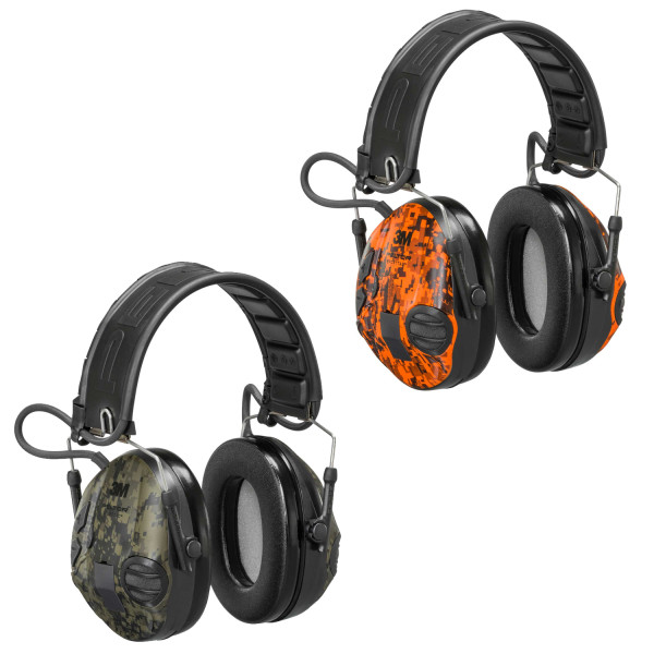 Aktiv-Gehörschutz 3M PELTOR SportTac - Camo Oliv / Camo Orange, Bild 1