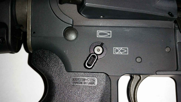 Sicherungshebel WYSSEN DEFENCE Ambidex 90+60° - für AR15, WD15 und WD9, Bild 2
