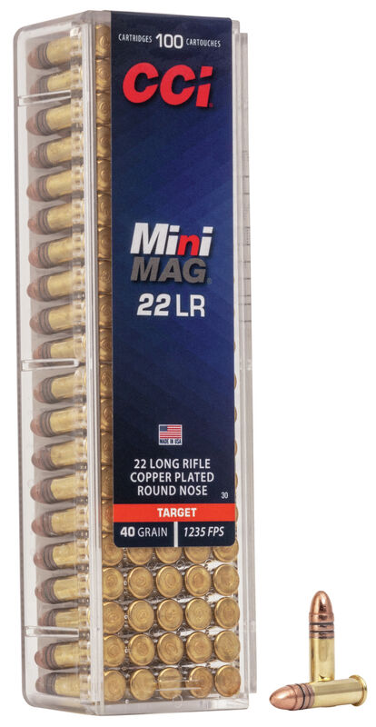 Randfeuerpatrone CCI Mini Mag CP-RN 40gr .22 lr - VE 100 Schuss, Bild 1
