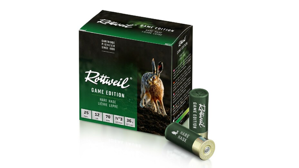 Schrotpatrone Rottweil Game Edition Hase No.3 3.5 mm 36 g 12/70 - VE 25 Schuss, Bild 1
