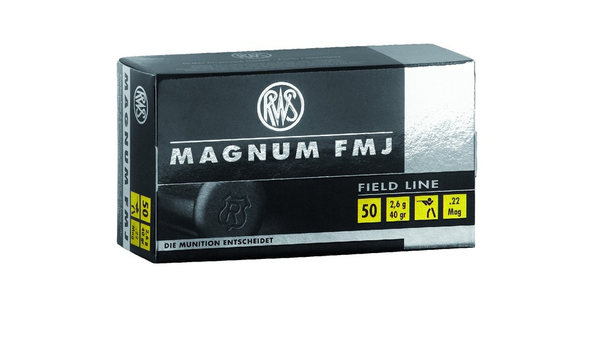 Randfeuerpatrone RWS 2.6g FMJ .22 WMR - VE 50 Schuss, Bild 1