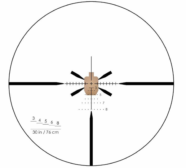 Zielfernrohr Armament Technology Inc SAI Optics Mod. SAI 6, 1-6×24 - 5.56 Nato Ballistic Reticle - Coyote , Bild 7