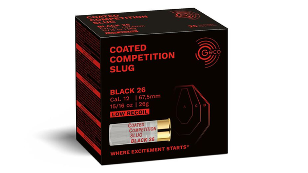 Flintenlaufpatrone Geco Coated Competition Slug Black 26 g 12/67.5 - VE 25 Schuss, Bild 1