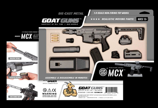 Miniatur SIG MCX GoatGuns - Modell im Massstab 1:3 - Grau, Bild 1