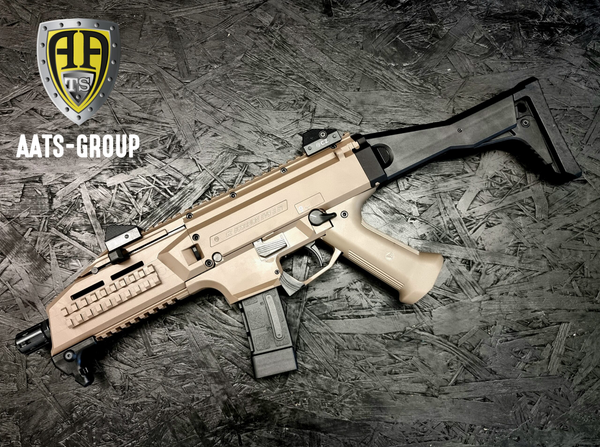 Selbstladekarabiner CZ Scorpion EVO 3 S1 9mm Para - mit Schaft - FDE, Bild 2