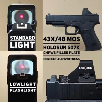 Montageplatte C&H Precision Weapons zu Holosun 407K / 507K für GLOCK 43X / 48 MOS, Bild 2