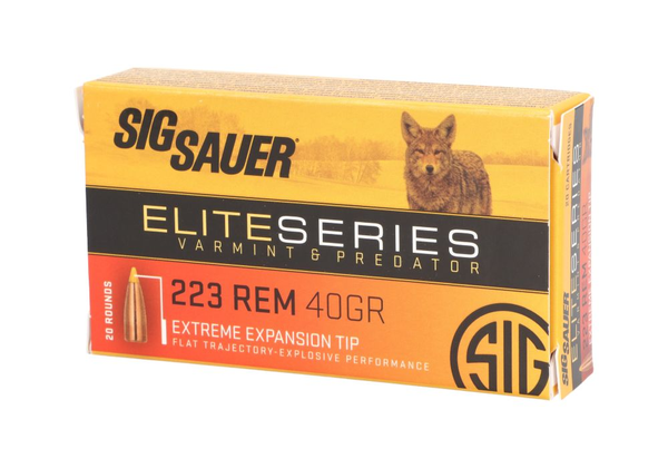 Büchsenpatrone SIG SAUER 40gr Varmint & Predator  .223 Rem. - VE 20 Schuss, Bild 1