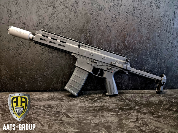 Selbstladebüchse B&T APC556 PDW mit integriertem Schalldämpfer B&T M.A.R.S. DM Micro 5.56 NATO, Bild 1