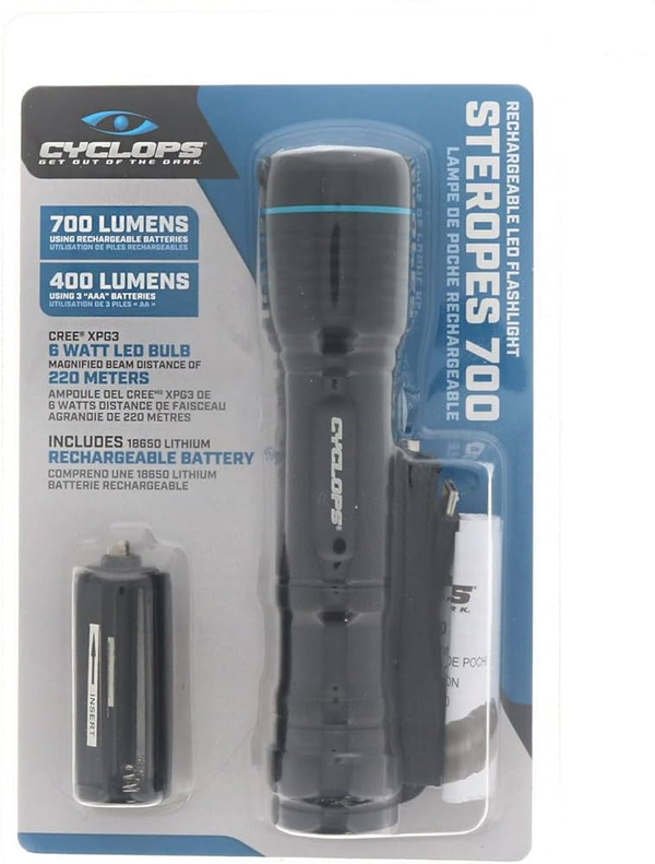LED-Taschenlampe STEROPES 700 - 700 Lumen - USB, Bild 2