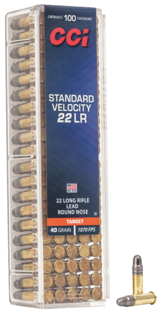 Randfeuerpatrone CCI Standard Velocity TARGET 40gr RN .22 lr - VE 100 Schuss, Bild 1
